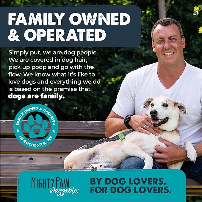 Mighty Paw Waggables Eyes (Made in USA) | Tear Stain Chews for Dogs. Vision and Tear Stain Support Supplements for Dogs. Lutein Supplement. Lubricates Eyes, Immune Support (120 Ct)