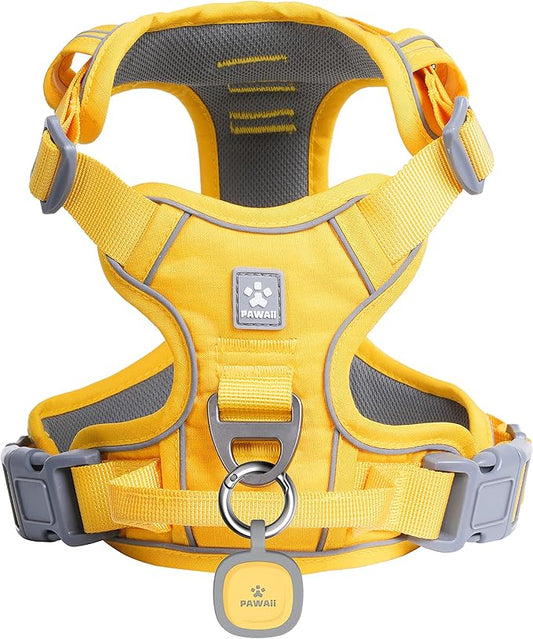 Pawaii Dog Harness for Large Dogs, Dog Harness with Pet ID Tag, No Choke Dog Harness, Adjustable Soft Padded Pet Vest with Easy Control Handle