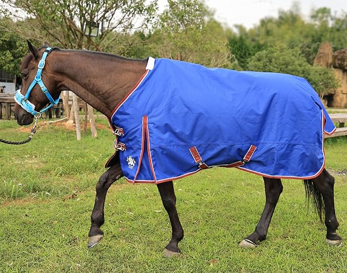 T TEKE Deluxe Turnout Horse Sheets, 1200D Waterproof and Breathable Horse Care Sheets with no Filling (51"-87" Including Miniature/foal Size)