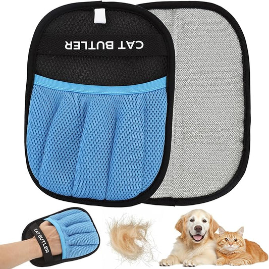 New Upgrade Electrostatic Gloves Pet Hair & Pet Hair Removal Glove for Cats ＆ Dogs - Reusable Grooming Mitt for Efficient Shedding Control