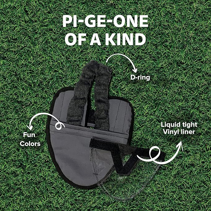 Hen Holster Wrap-Around Bird Diaper & Harness for Larger Pigeons, Small Breed - with Removable Liner, Adjustable Fit for Outdoor Adventures & Indoor Use, Easy to wear - Gray, XS