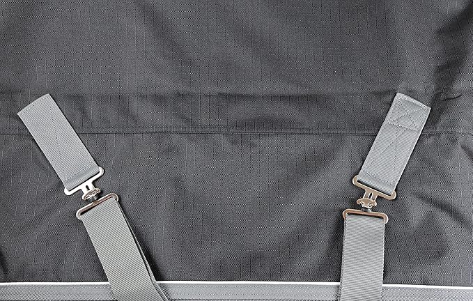 T TEKE Deluxe Turnout Horse Blankets, 1200D Waterproof and Breathable Horse Care Blankets for Winter 200gram Filling (51"-87" Including Miniature/foal Size)